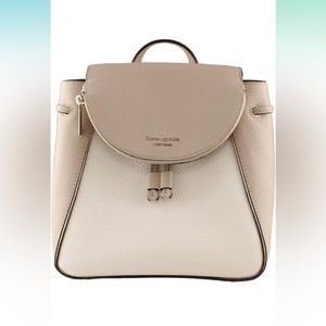 Kate Spade New York Women's Bag Leila Leather Medium Backpack EUC